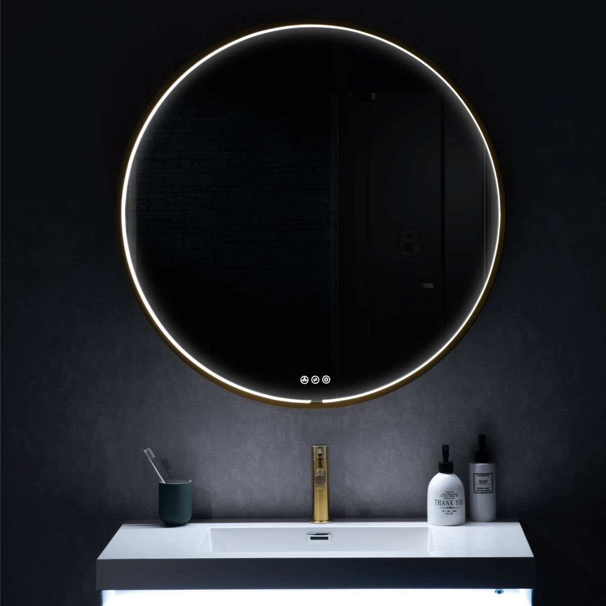 Blossom Oskar 32 Inch Round LED Mirror - LED M7 R32 MB