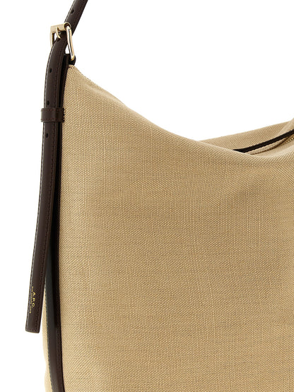A.p.c. Vera Shoulder Bag — Cotton Canvas Shoulder