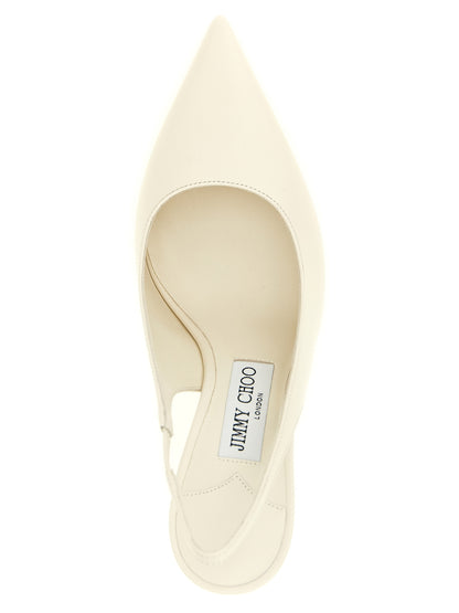 Jimmy Choo Love Slingback Pumps — White Stiletto