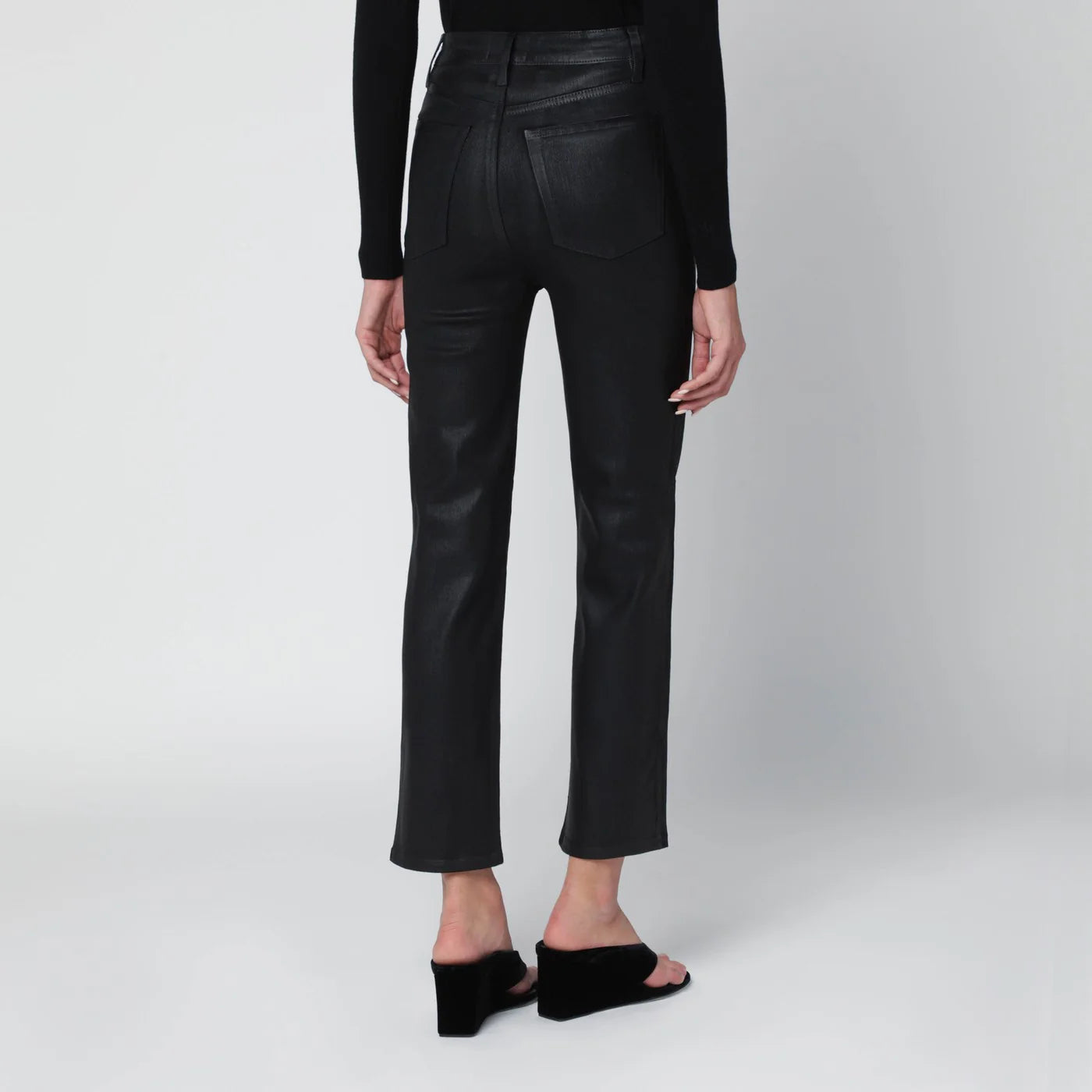 Frame Black Le Sleek Straight Trousers for Women
