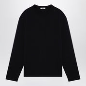Tekla Black pyjama crew-neck sweater
