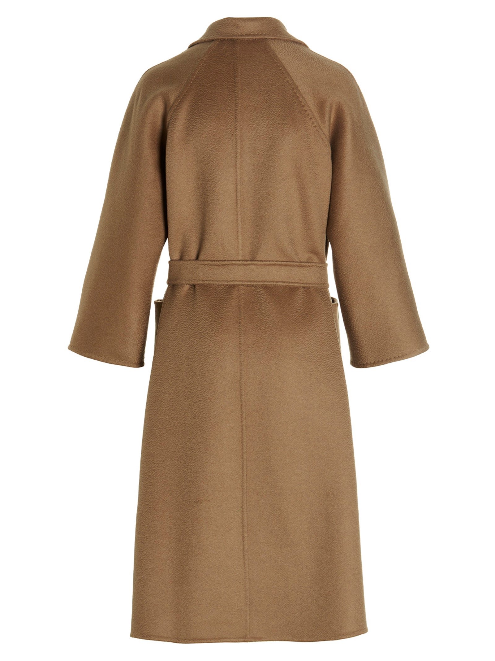 Max Mara Ludmilla Icon Coat — Beige Cashmere Wrap Coat