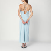 Calvin Klein Light blue slip dress in crêpe