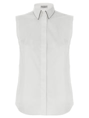 Brunello Cucinelli Monile Shirt — Women's White Shirt