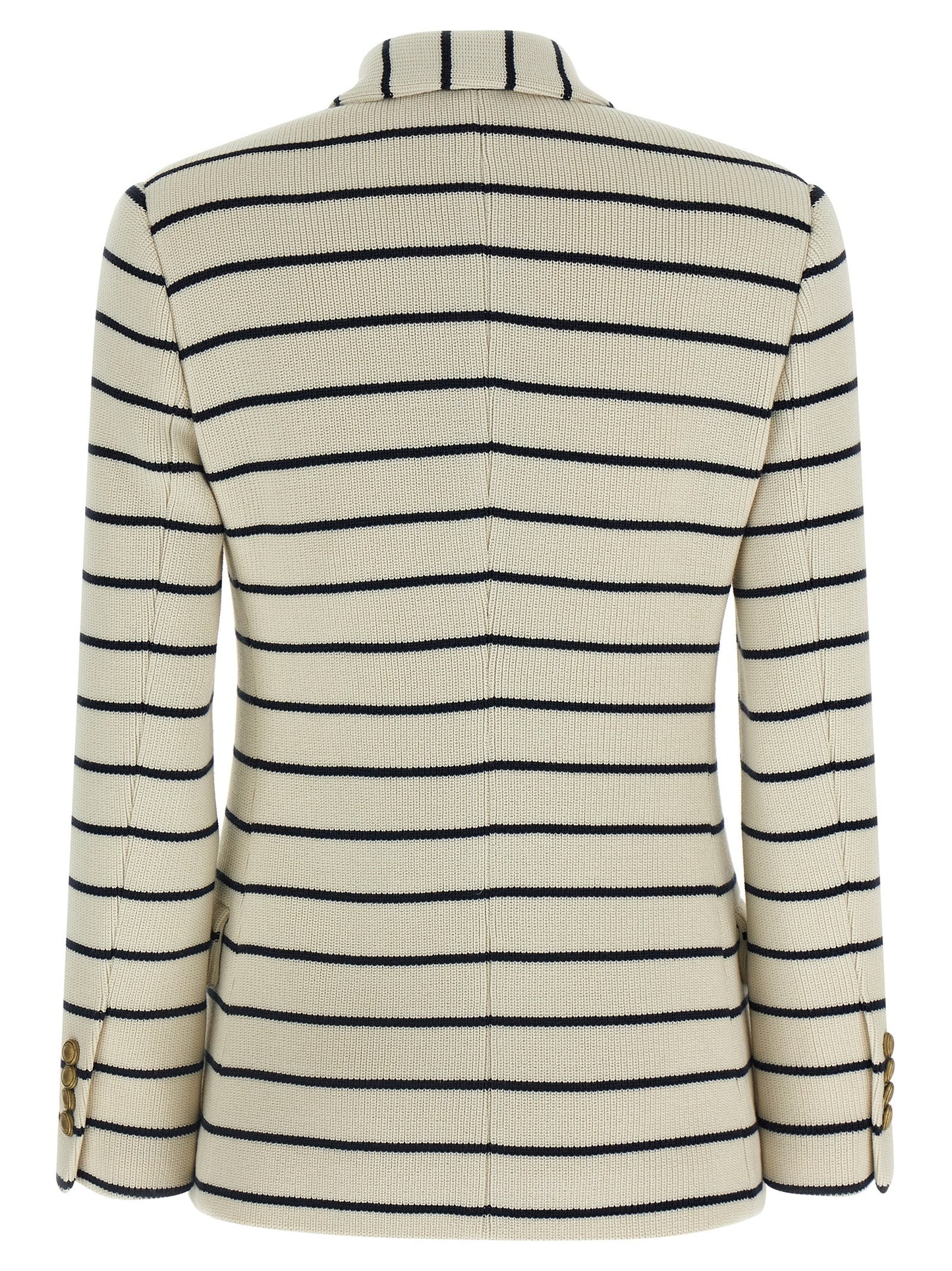 Brunello Cucinelli Striped Sweater Blazer — Jackets