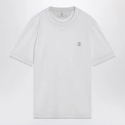 Brunello Cucinelli White T-shirt with faux layering effect