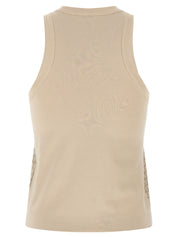 Brunello Cucinelli Dazzling Check Embroidery Top