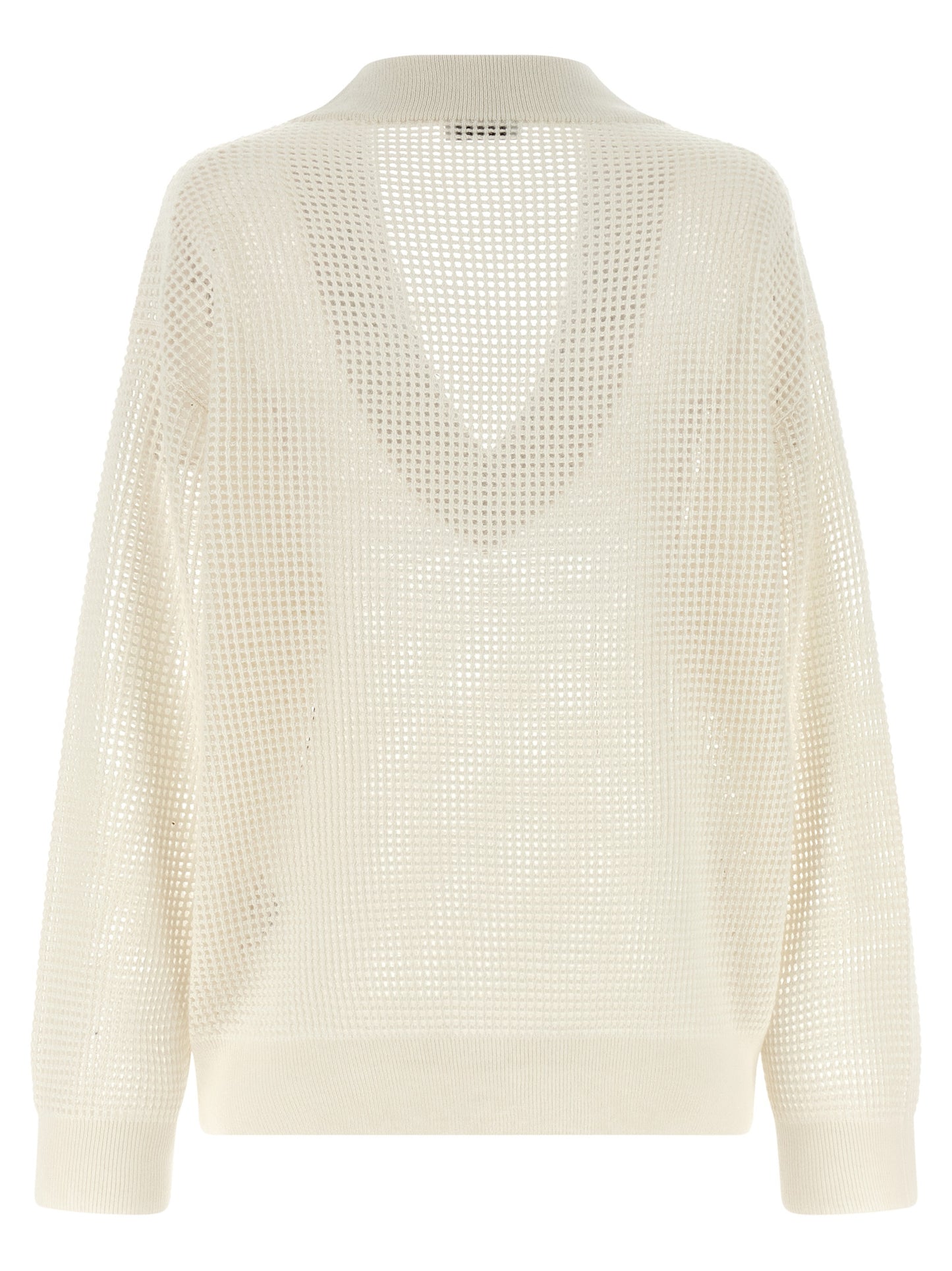 Brunello Cucinelli Mesh Cashmere Knitwear Sweater