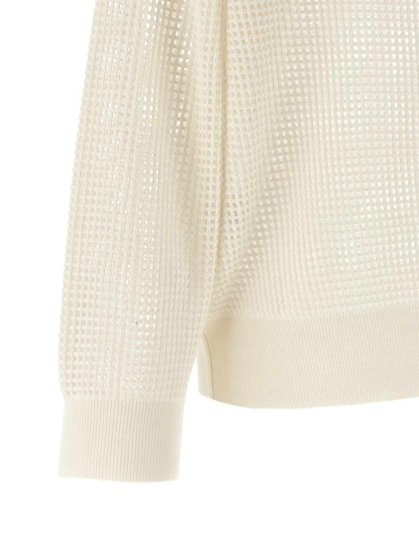Brunello Cucinelli Mesh Cashmere Knitwear Sweater