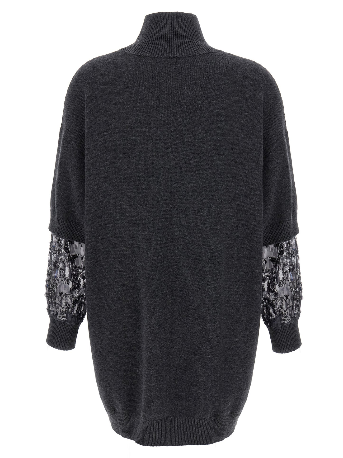 Brunello Cucinelli Sequin Sleeve Dress