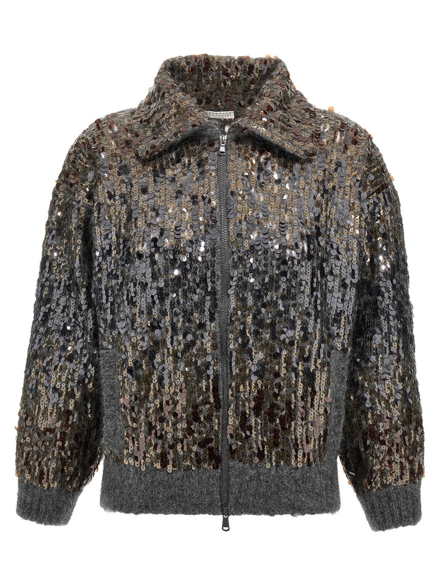 Brunello Cucinelli Knitwear Cardigan — Dégradé Embroidery