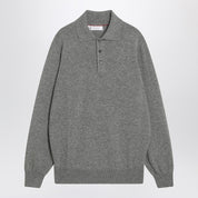 Brunello Cucinelli Gray polo in cashmere