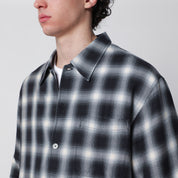 Our Legacy Every Shirt Reno Cowboy relaxed-fit checked viscose shirt in black