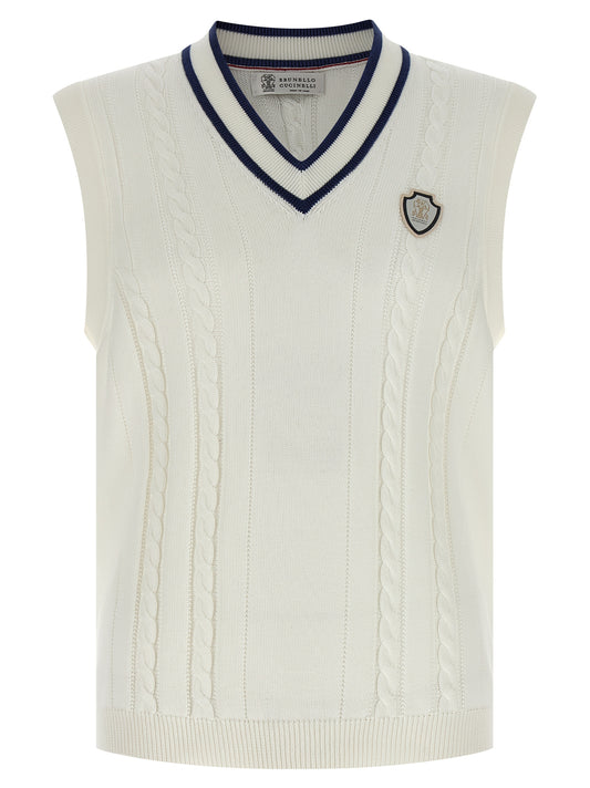 Brunello Cucinelli Cotton Braided Vest — Men's Vests