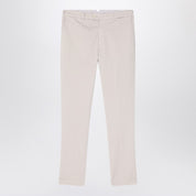 Brunello Cucinelli Pantalon régulier en coton grège