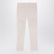 Brunello Cucinelli Pantalon régulier en coton grège