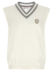 Brunello Cucinelli Logo Patch Vest