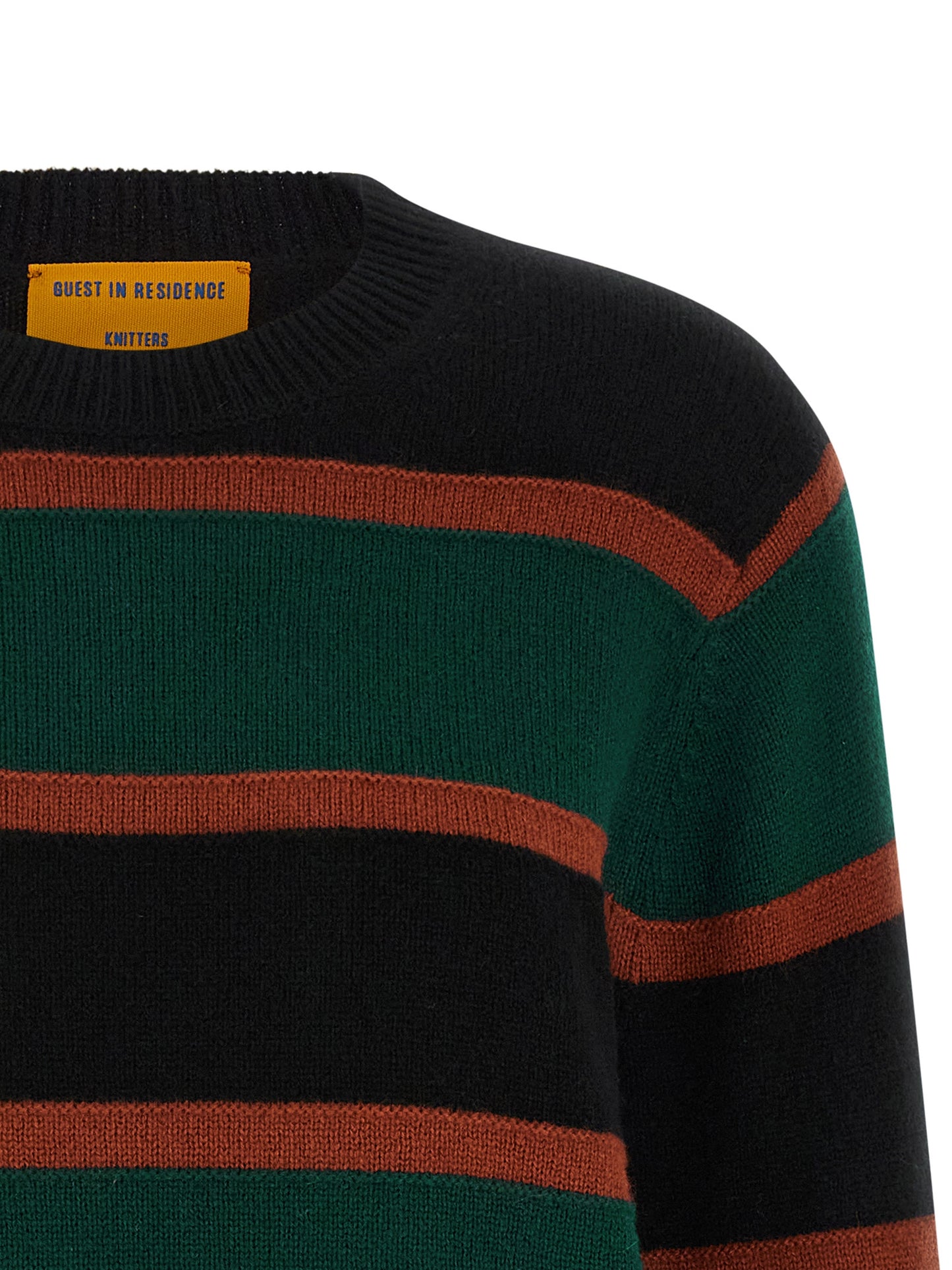 Guest In Residence Stripe Crew Sweater — Knitwear