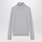 Brunello Cucinelli Light grey turtleneck in cashmere blend