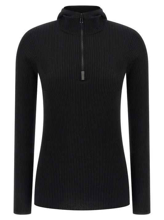 Brunello Cucinelli Monile Hooded Sweater
