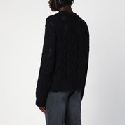 Our Legacy Cable Sonar black wool jumper — refined knitwear