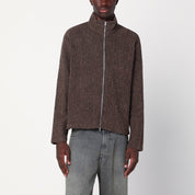 Our Legacy Brown Textured Zip‑Up Jacket