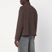 Our Legacy Brown Textured Zip‑Up Jacket