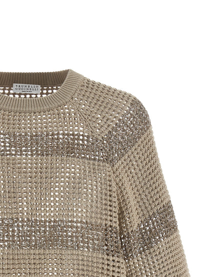 Brunello Cucinelli Dazzling Stripes Sweater