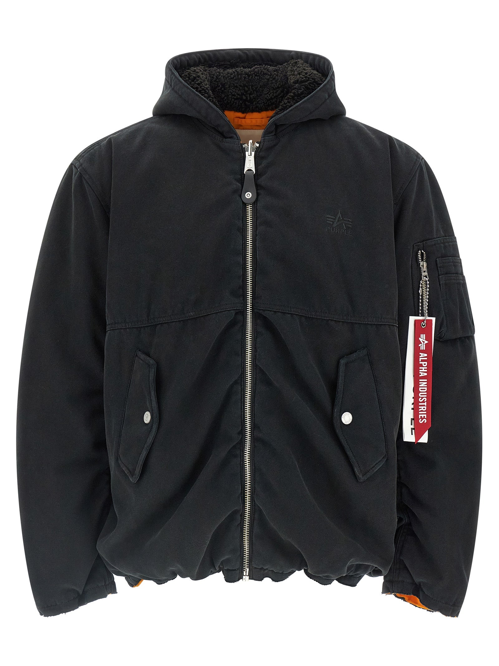 Alpha Industries X Purple Reversible Bomber Jacket