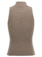 Brunello Cucinelli Sparkling Top — Ribbed Cashmere