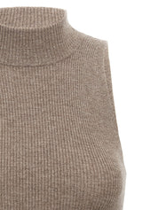 Brunello Cucinelli Sparkling Top — Ribbed Cashmere