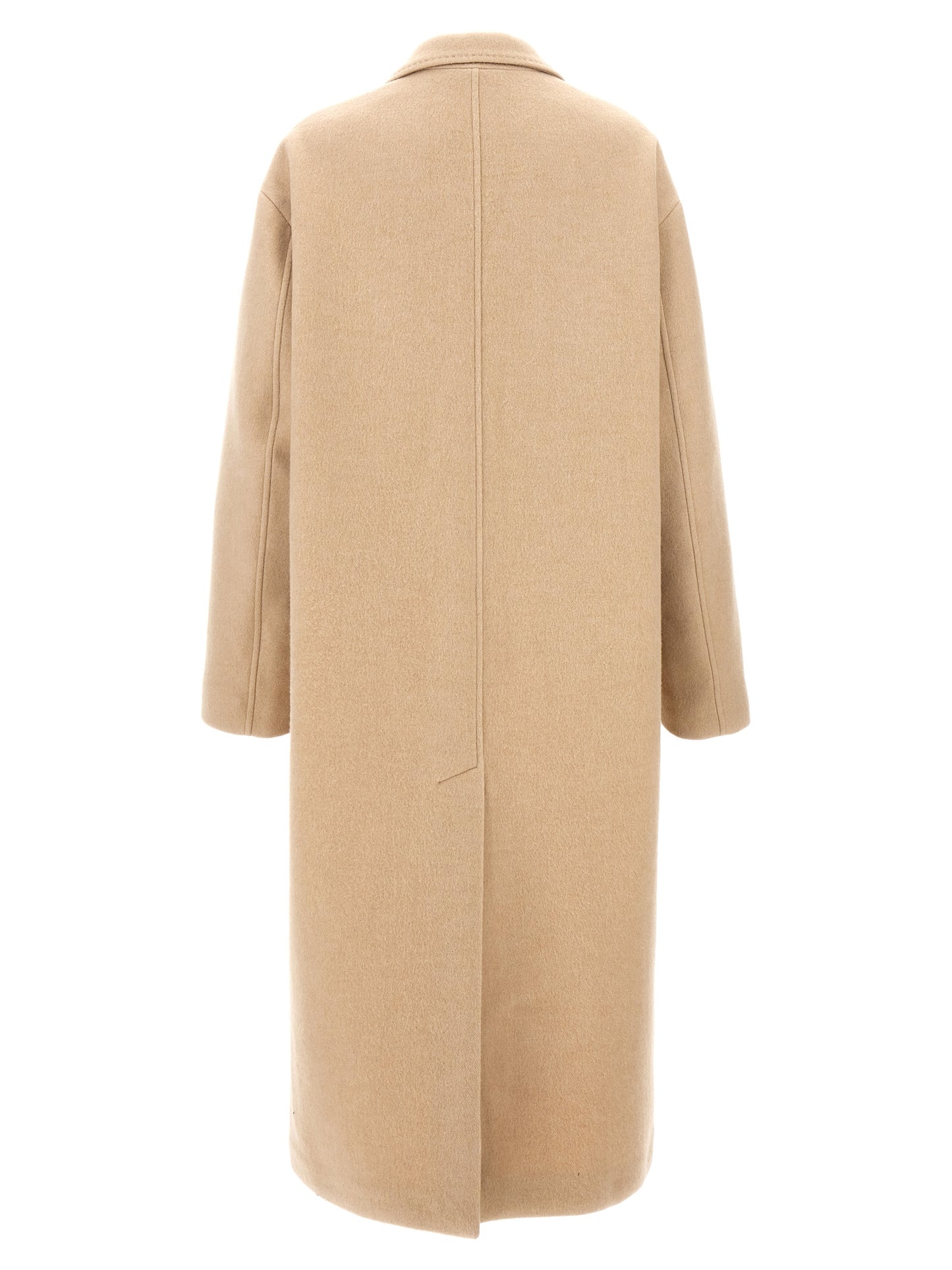 Isabel Marant Efezia Coat — Beige Wool Wrap Coat