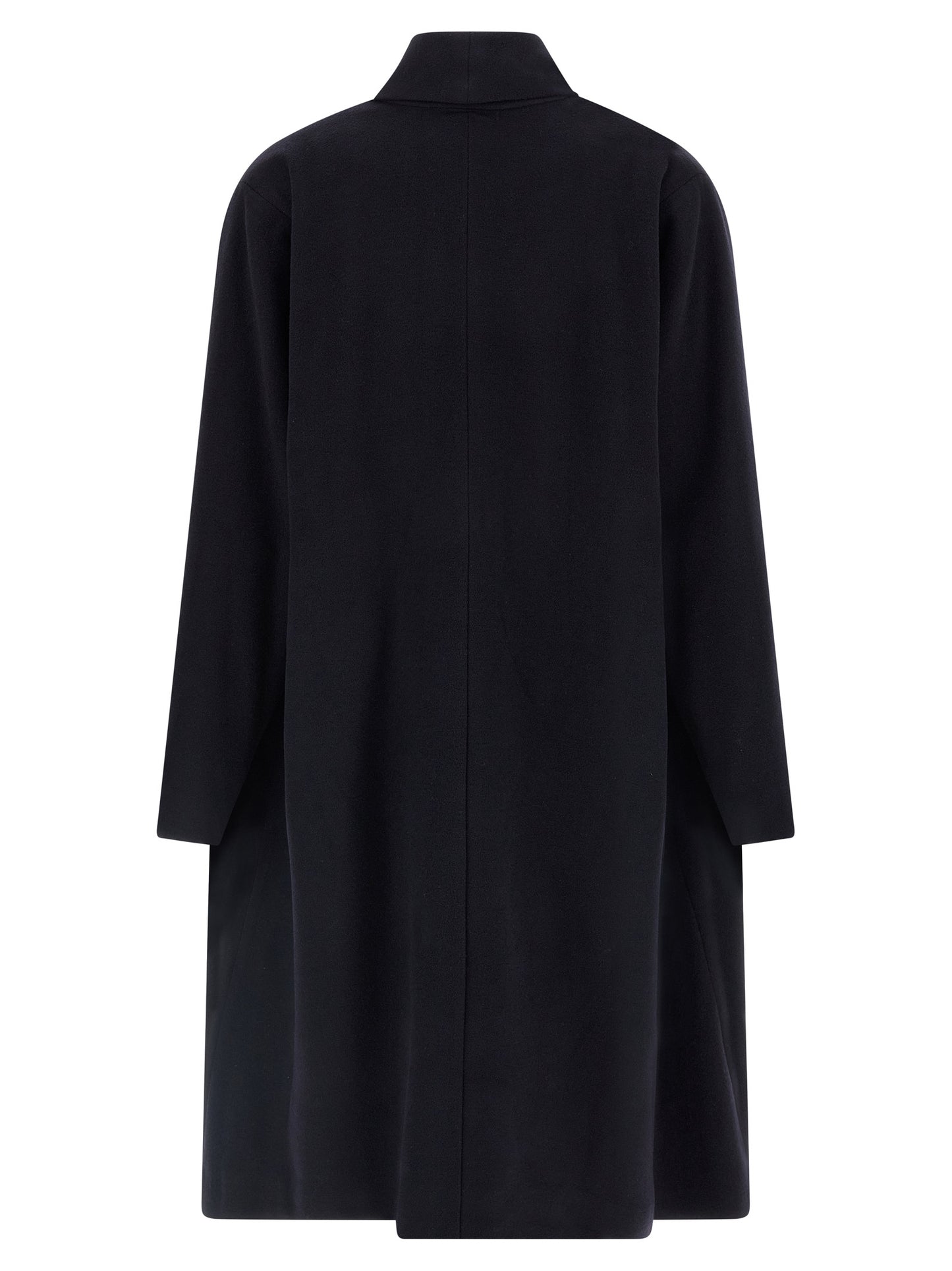 Isabel Marant Elise Coat — Black Wool Wrap Coat