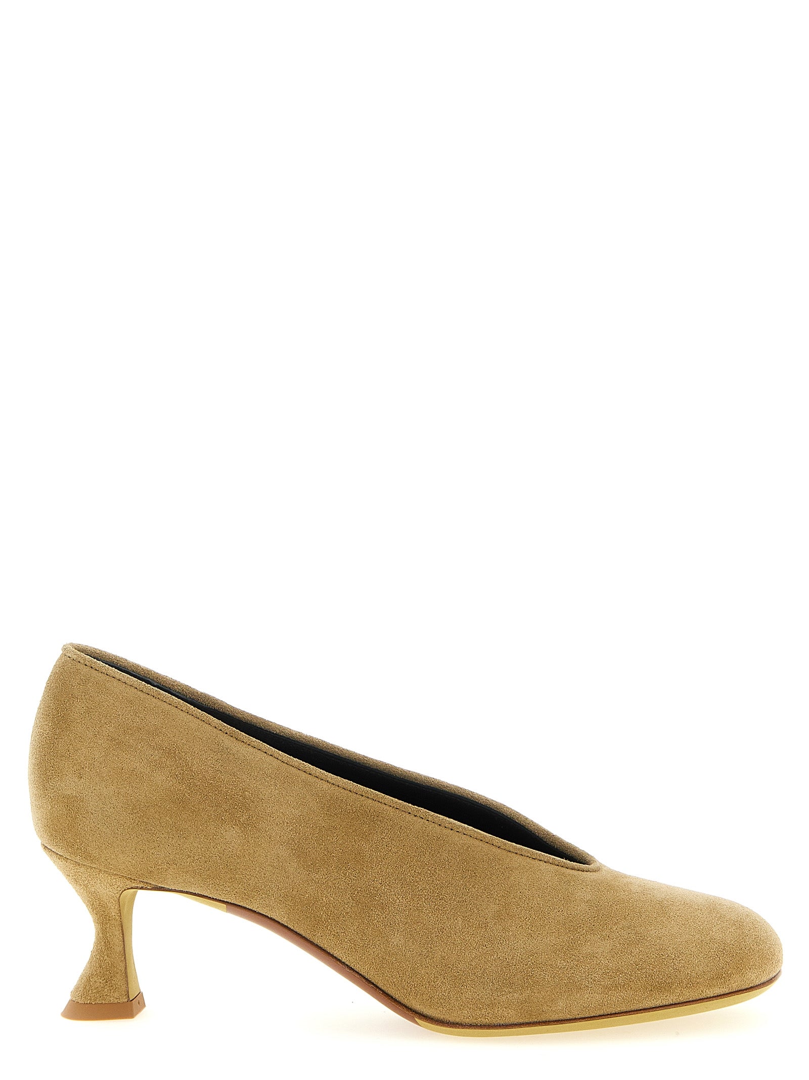 Moschino Duck Pumps — Beige Suede Heels, €650