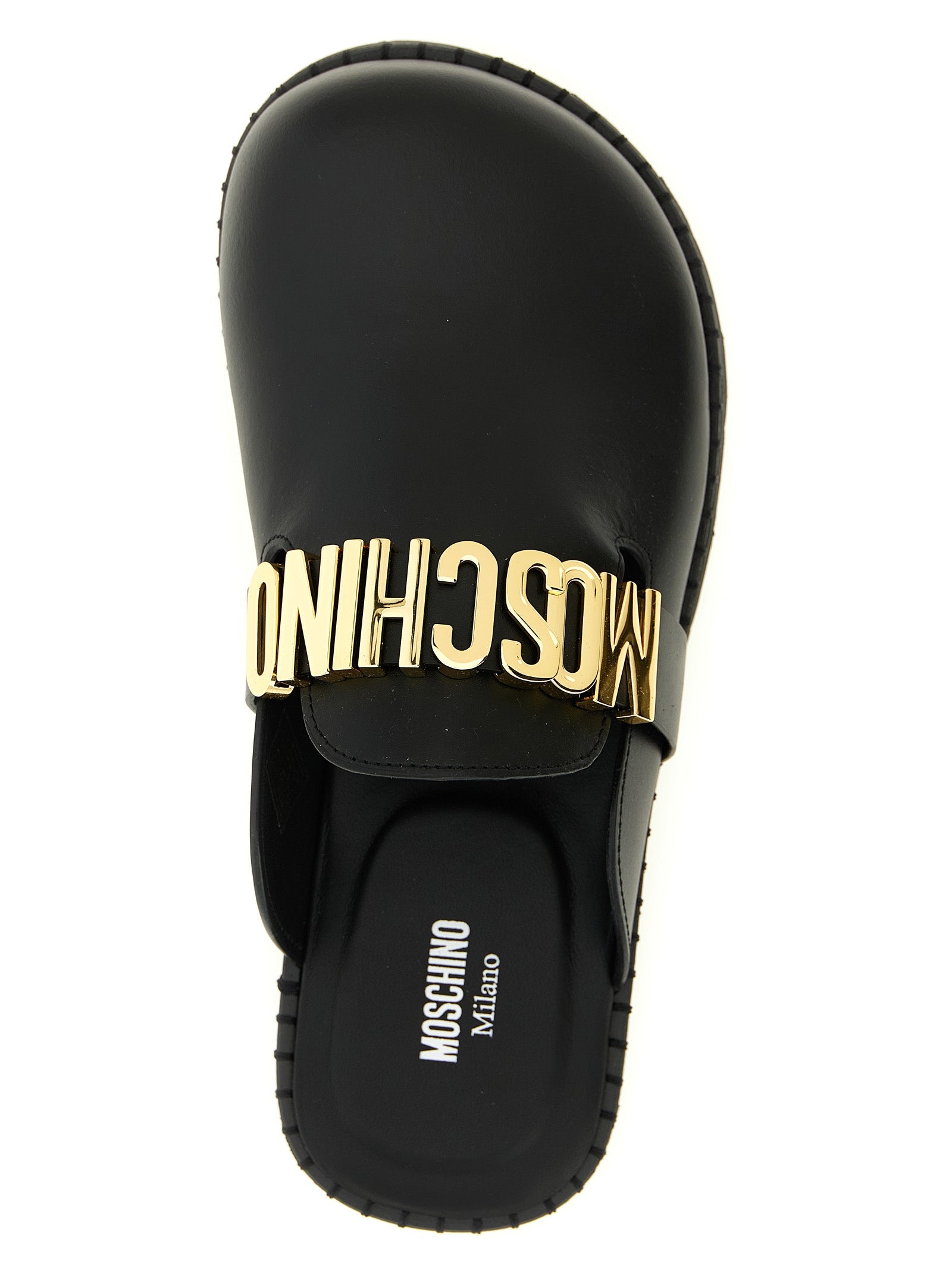 Moschino Leather Sabots