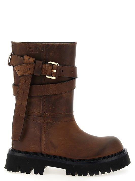 Moschino Brick Boots for Women — New Arrival