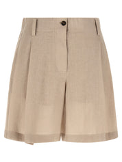 Brunello Cucinelli Linen Shorts — Luxury Wide‑Leg Shorts