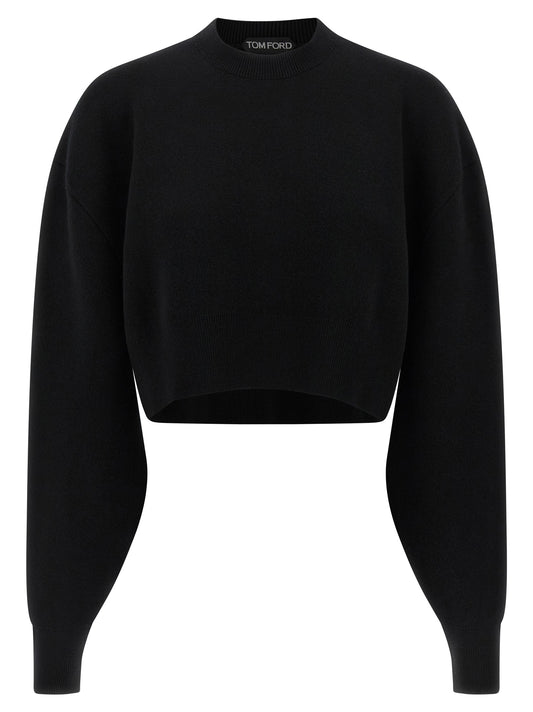 Tom Ford Black Sweatshirt — Luxury Knitwear (Women)