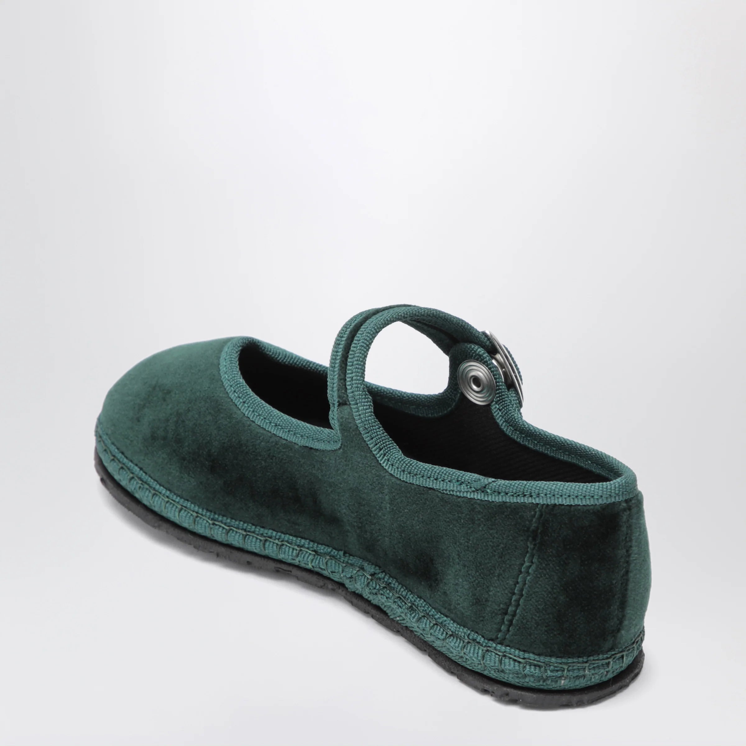 Piedàterre Venezia Carnia green Mary Jane in velvet