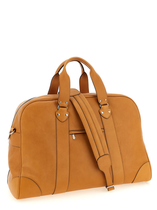 Brunello Cucinelli Travel Duffel Bag — Luxury Leather 55cm