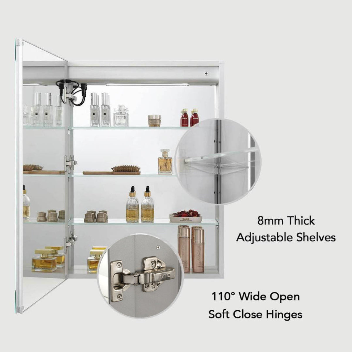 Blossom Vega – 24 Inches LED Medicine Cabinet - MCL4 2432L