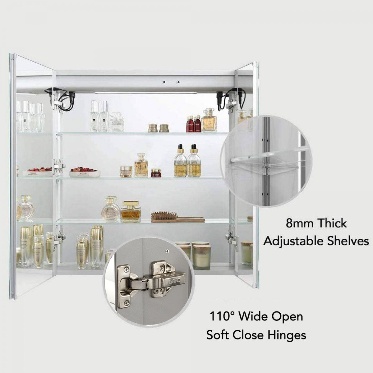 Blossom Vega – 30 Inches LED Medicine Cabinet - MCL4 3032 - Backyard Provider