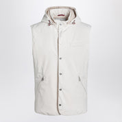 Chaleco blanco Brunello Cucinelli en mezcla de nailon
