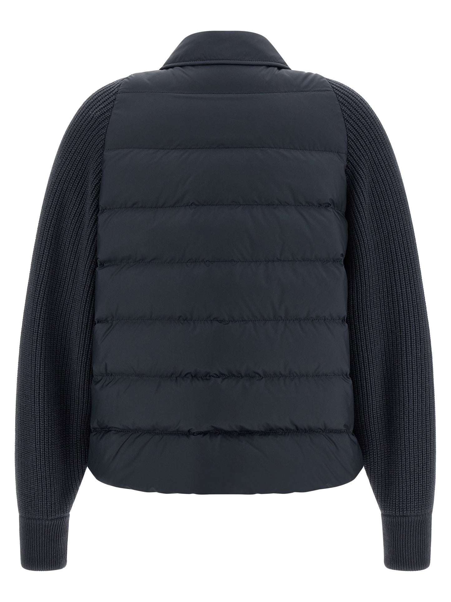 Brunello Cucinelli Shiny Flap Detail Down Jacket