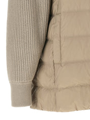 Brunello Cucinelli Shiny Zipper Pull Down Jacket
