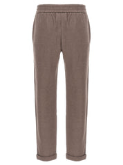 Brunello Cucinelli Shiny Pocket Detail Joggers