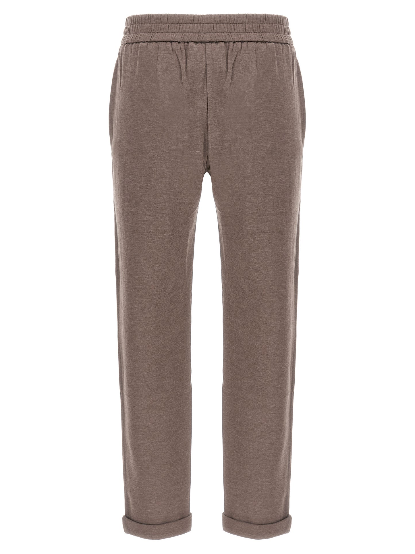 Brunello Cucinelli Trousers — Shiny Pocket Joggers