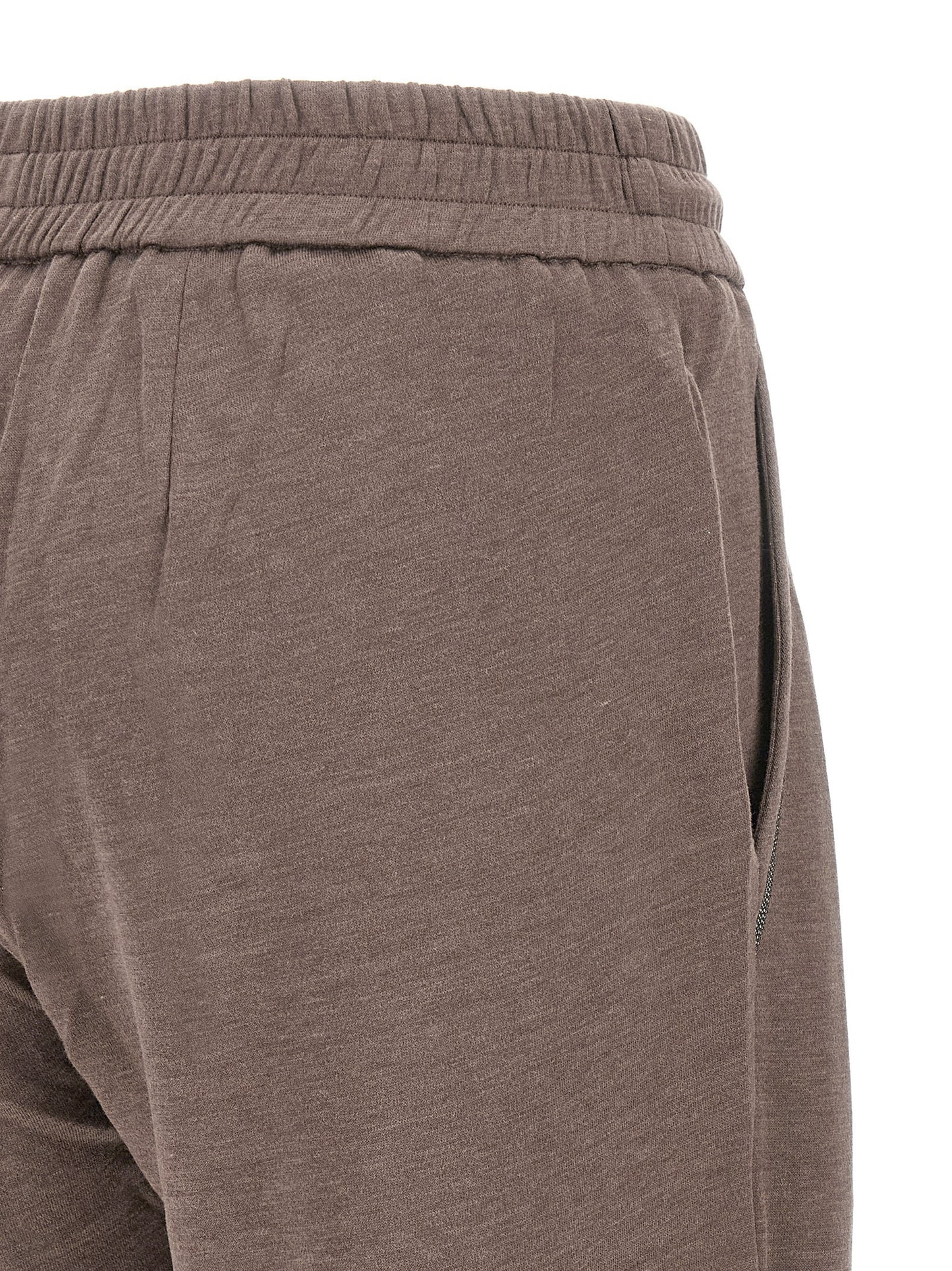 Brunello Cucinelli Trousers — Shiny Pocket Joggers