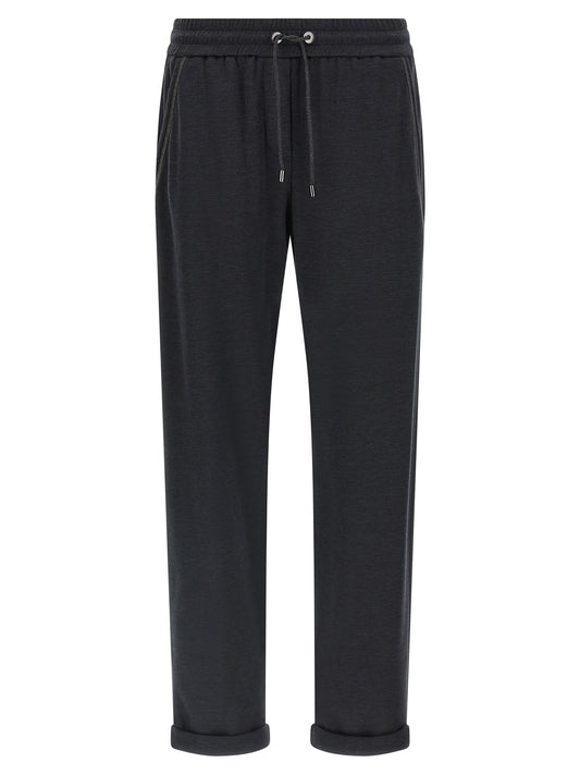 Brunello Cucinelli Shiny Pocket Joggers for Women
