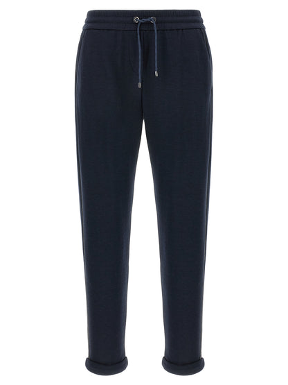 Brunello Cucinelli Monile Joggers - Blue Trousers